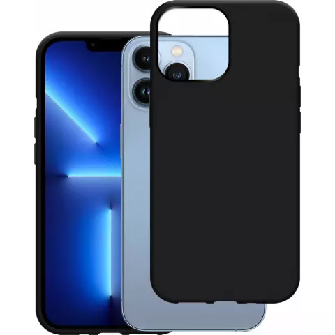 Just in Case Soft TPU Hoesje met Koord geschikt voor iPhone 13 Pro Max - zwart