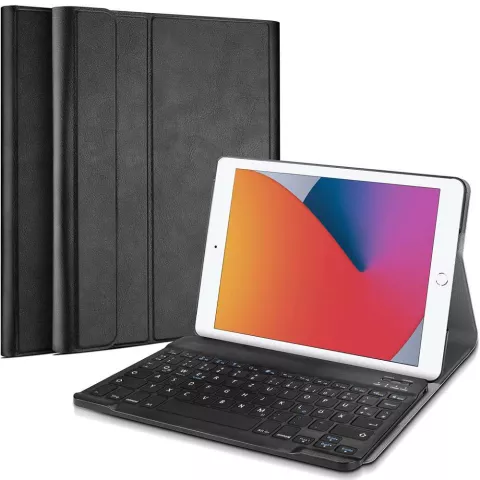 Just in Case Premium QWERTZ Bluetooth Keyboard case hoes voor iPad 10.2 inch - zwart