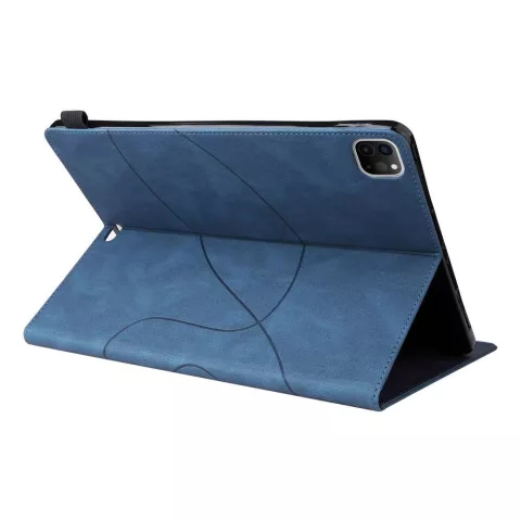 Just in Case Business Book Case hoes voor iPad Air 4 2020 &amp; iPad Air 5 2022 - blauw