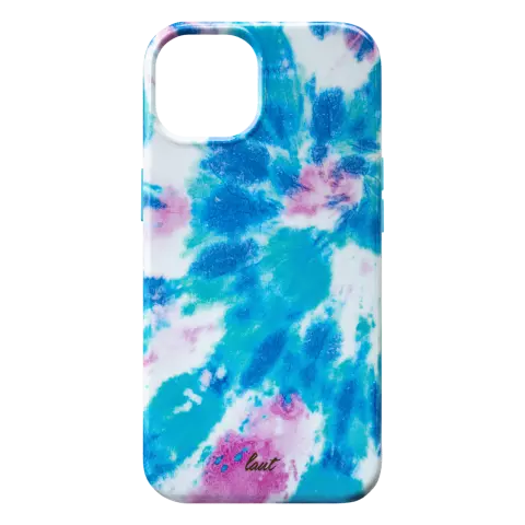 Laut Huex Tie Dye hoesje geschikt voor iPhone 13 - blauw