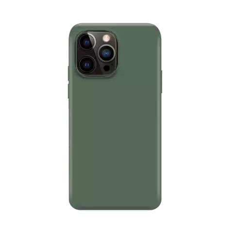 Xqisit NP Silicone case Anti Bac hoesje geschikt voor iPhone 14 Pro - groen