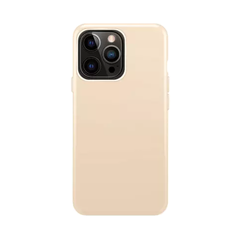 Xqisit NP Silicone case Anti Bac hoesje geschikt voor iPhone 14 Pro - zand