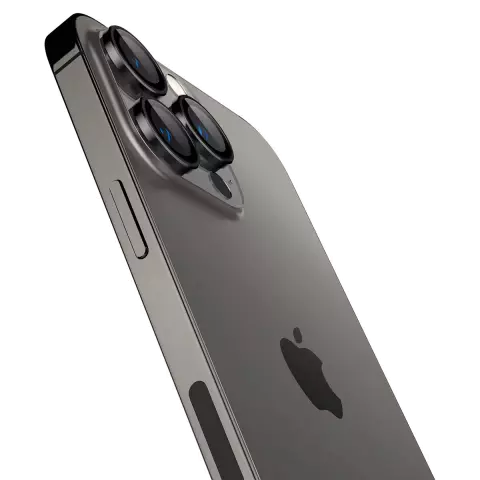 Spigen Glas tR EZ Fit Optik Pro Lens 2 Pack geschikt voor iPhone 14 Pro en iPhone 14 Pro Max - zwart
