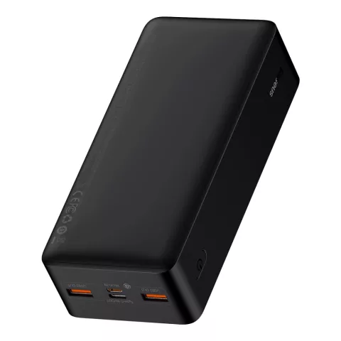 Baseus Bipow PowerBank XL 30000mAh 20W Extra grote capaciteit met display - Zwart