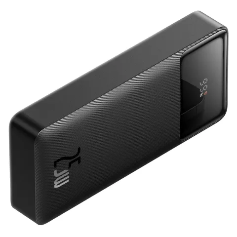 Baseus Bipow Powerbank 20000mAh 25W Quick Charge Dual USB-A en USB-C poort en kabel - Zwart