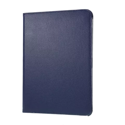 Lederen Litchi Grain iPad Pro 12.9-inch (2018 2020 2021 2022) Hoes Draaibare Case met Cover - Blauw