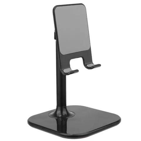 Peachy Tablethouder Telefoonhouder Bureau Desktop iPad iPhone Standaard - Zwart