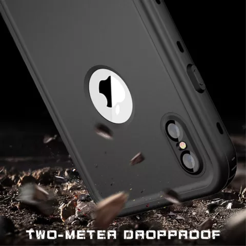 Waterproof IP68 iPhone XR case - Zwart Waterdicht