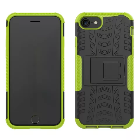 Shockproof bescherming hoesje iPhone 7 8 SE 2020 SE 2022 case - Groen