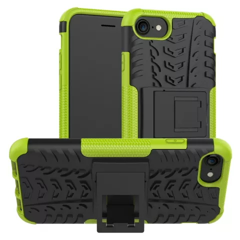 Shockproof bescherming hoesje iPhone 7 8 SE 2020 SE 2022 case - Groen