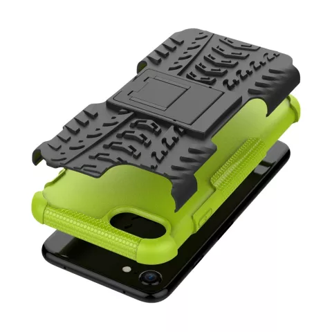 Shockproof bescherming hoesje iPhone 7 8 SE 2020 SE 2022 case - Groen