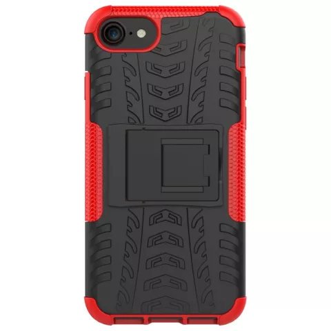 Shockproof bescherming hoesje iPhone 7 8 SE 2020 SE 2022 case - Rood