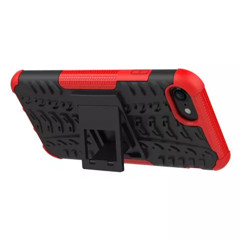 Shockproof bescherming hoesje iPhone 7 8 SE 2020 SE 2022 case - Rood