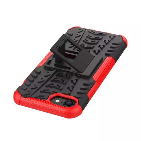 Shockproof bescherming hoesje iPhone 7 8 SE 2020 SE 2022 case - Rood