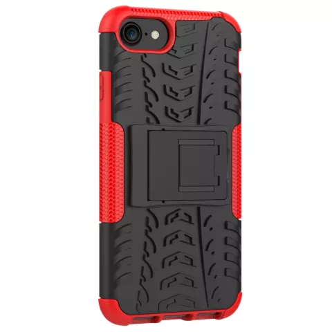 Shockproof bescherming hoesje iPhone 7 8 SE 2020 SE 2022 case - Rood