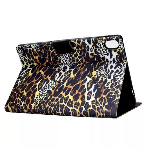 Leopard Bookcase kunstleer hoes voor iPad 10e gen 10.9 inch 2022 - bruin