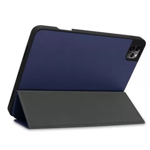 Trifold hoes voor iPad Pro 11 inch (2018 2020 2021 2022) &amp; iPad Air 4 en iPad Air 5 - blauw