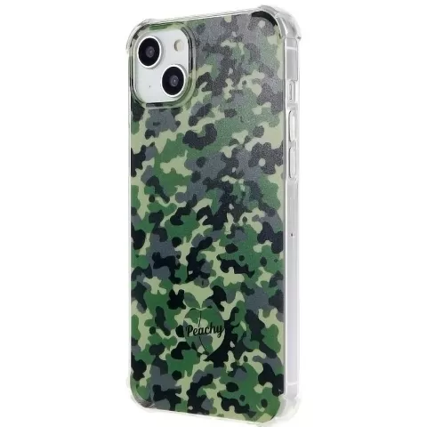 Leger Camouflage Survivor TPU hoesje geschikt voor iPhone 14 Plus - Army Groen
