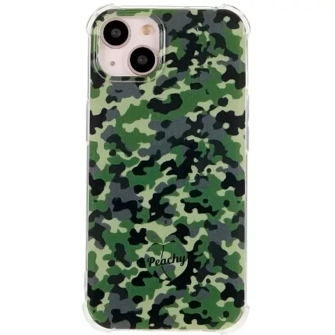 Leger Camouflage Survivor TPU hoesje voor iPhone 13 - Army Groen