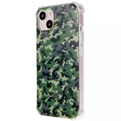 Leger Camouflage Survivor TPU hoesje voor iPhone 13 - Army Groen