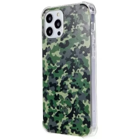 Leger Camouflage Survivor TPU hoesje voor iPhone 12 Pro Max - Army Groen