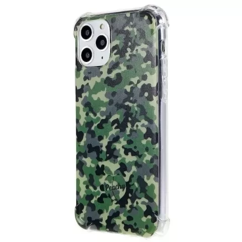 Leger Camouflage Survivor TPU hoesje voor iPhone 11 Pro - Army Groen