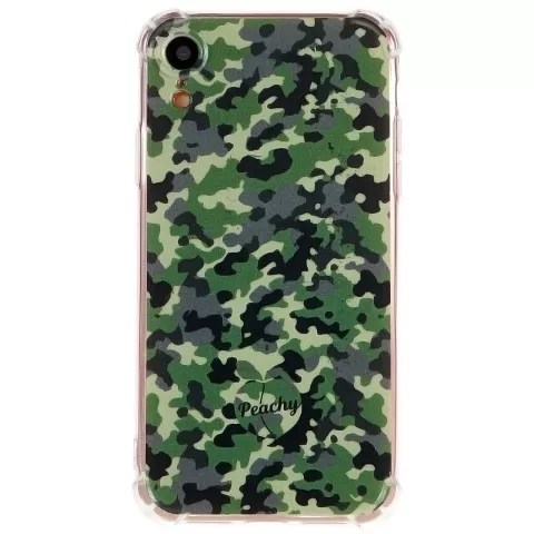 Leger Camouflage Survivor TPU hoesje voor iPhone XR - Army Groen