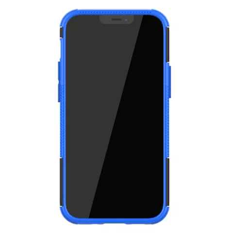 Shockproof kickstand anti-slip kunststof en TPU hoesje voor iPhone 12 mini - blauw