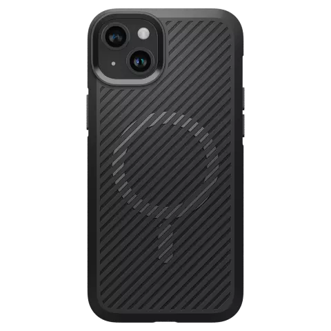 Spigen Core Armor MagFit hoesje geschikt voor iPhone 15 - Zwart