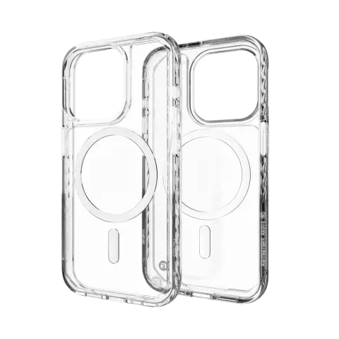 CLCKR Diamond Magnet hoesje geschikt voor iPhone 15 Pro - Transparant