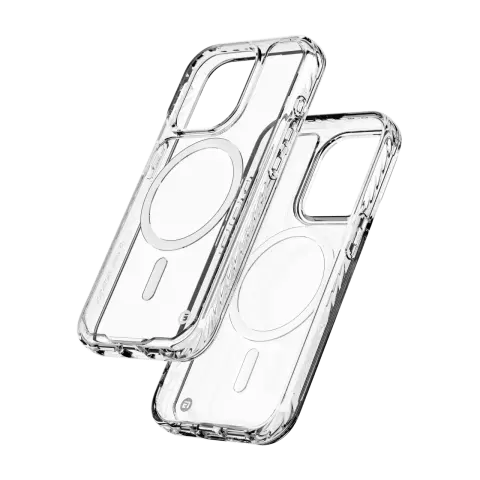 CLCKR Diamond Magnet hoesje voor iPhone 15 Pro - Transparant