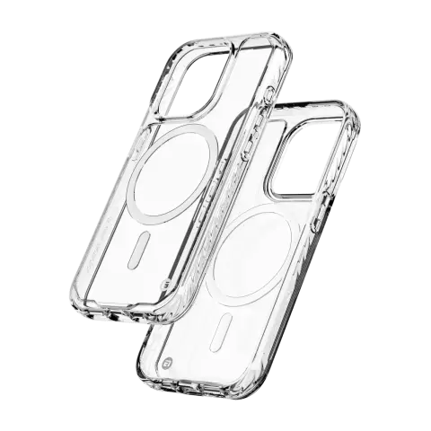 CLCKR Diamond Magnet hoesje geschikt voor iPhone 15 Pro - Transparant