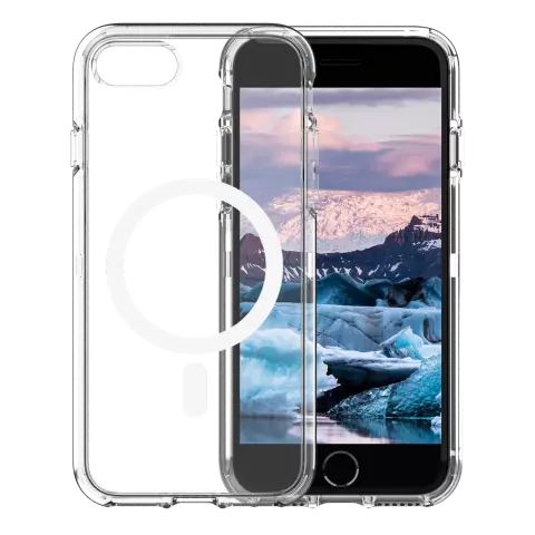 dbramante1928 Iceland Pro Magnet hoesje geschikt voor iPhone 7, 8, SE 2020 en SE 2022 - Transparant