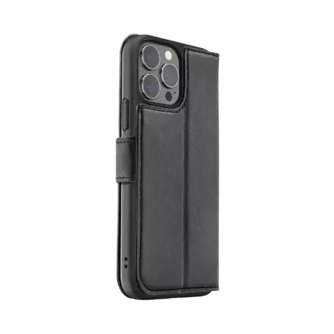 FLAVR Leather Wallet Case Recycled hoesje geschikt voor iPhone 15 Pro Max - Zwart