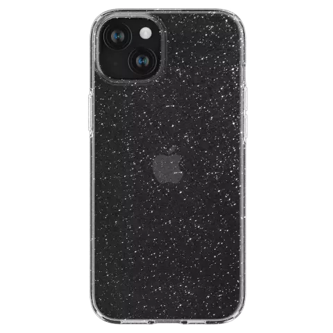 Spigen Liquid Crystal Glitter hoesje voor iPhone 15 - Transparant
