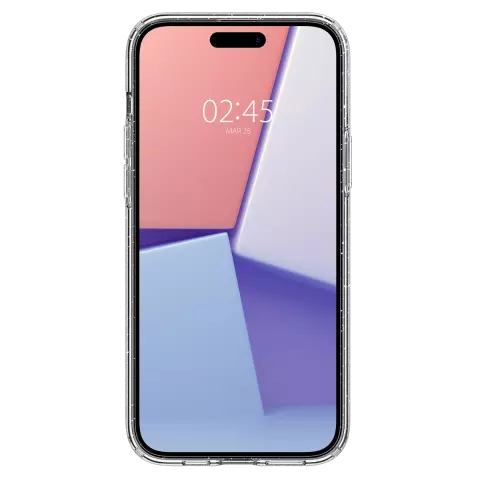 Spigen Liquid Crystal Glitter hoesje geschikt voor iPhone 15 - Transparant