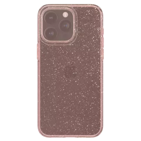 Spigen Liquid Crystal Glitter hoesje geschikt voor iPhone 15 Pro - Transparant Roze
