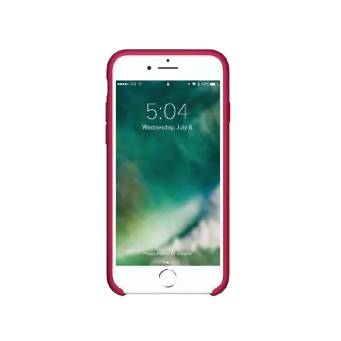 Xqisit NP Silicone Case hoesje geschikt voor iPhone 6, 6s, 7, 8, SE 2020 en SE 2022 - Rood