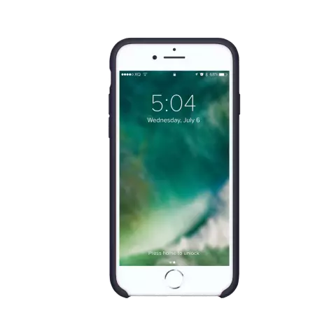 Xqisit NP Silicone Case hoesje geschikt voor iPhone 6, 6s, 7, 8, SE 2020 en SE 2022 - Blauw