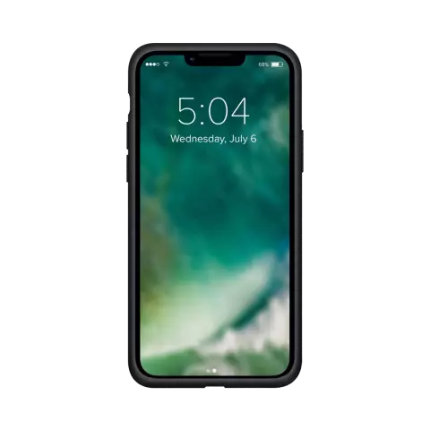 Xqisit NP Silicone Case Anti Bac hoesje geschikt voor iPhone 13 - Zwart