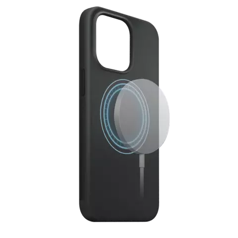 Xqisit NP Silicone case Anti Bac Magnet hoesje geschikt voor iPhone 14 - Zwart