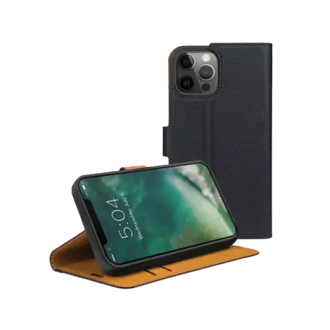 Xqisit NP Slim Wallet Selection Anti Bac hoesje geschikt voor iPhone 12 en 12 Pro - Zwart