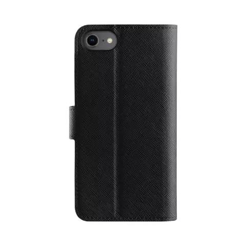 Xqisit NP Wallet case Viskan hoesje geschikt voor iPhone 6, 6s, 7, 8, SE 2020 en SE 2022 - Zwart