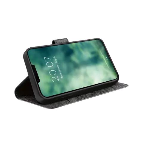 Xqisit NP Wallet case Viskan hoesje geschikt voor iPhone 6, 6s, 7, 8, SE 2020 en SE 2022 - Zwart