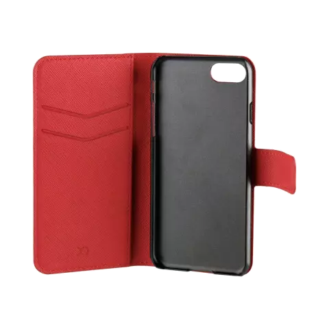 Xqisit NP Wallet case Viskan hoesje voor iPhone 6, 6s, 7, 8, SE 2020 en SE 2022 - Rood