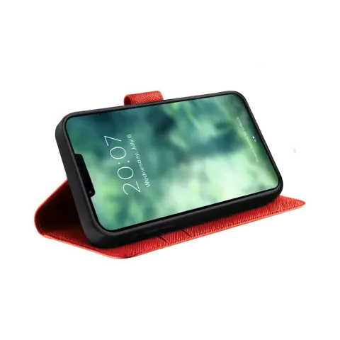 Xqisit NP Wallet case Viskan hoesje geschikt voor iPhone 6, 6s, 7, 8, SE 2020 en SE 2022 - Rood