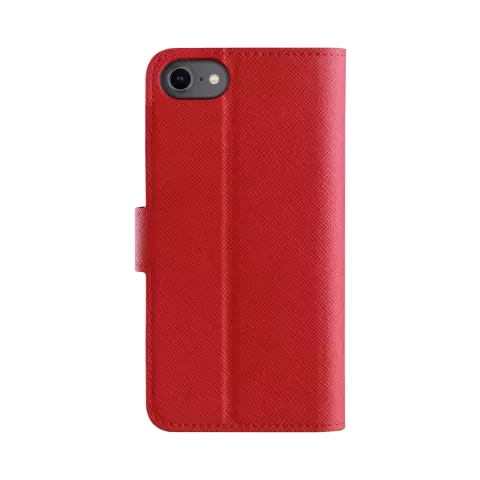 Xqisit NP Wallet case Viskan hoesje voor iPhone 6, 6s, 7, 8, SE 2020 en SE 2022 - Rood