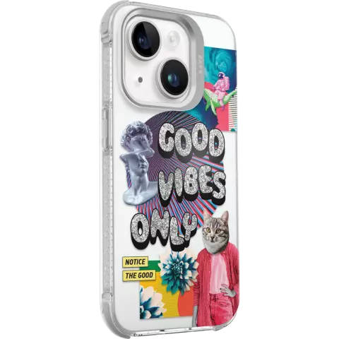 Laut POP Glitch hoesje geschikt voor iPhone 15 - Kleurrijk