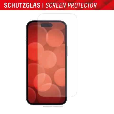 Displex Real Glass Screenprotector geschikt voor iPhone 15 Plus &amp; iPhone 15 Pro Max - Transparant