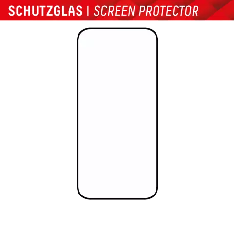 Displex Real Glass Full Cover Screenprotector voor iPhone 15 - Transparant